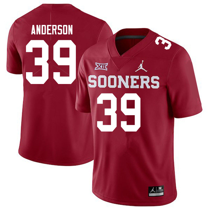 Men #39 Michael Anderson Oklahoma Sooners Jordan Brand College Football Jerseys Sale-Crimson - Click Image to Close